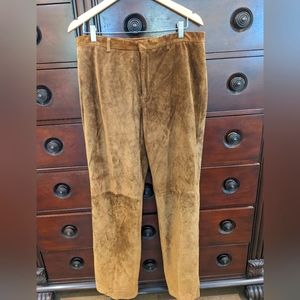 Vintage Nine West Brown Suede Pants size 14